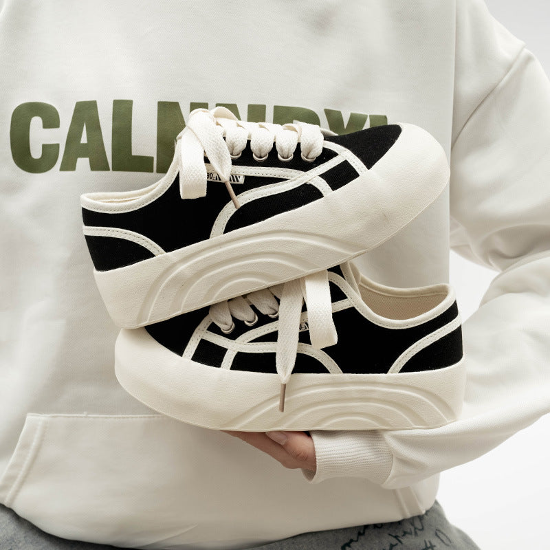 Damen Modische Sneaker mit elastischer Schnürung und komfortabler Sohle EB
