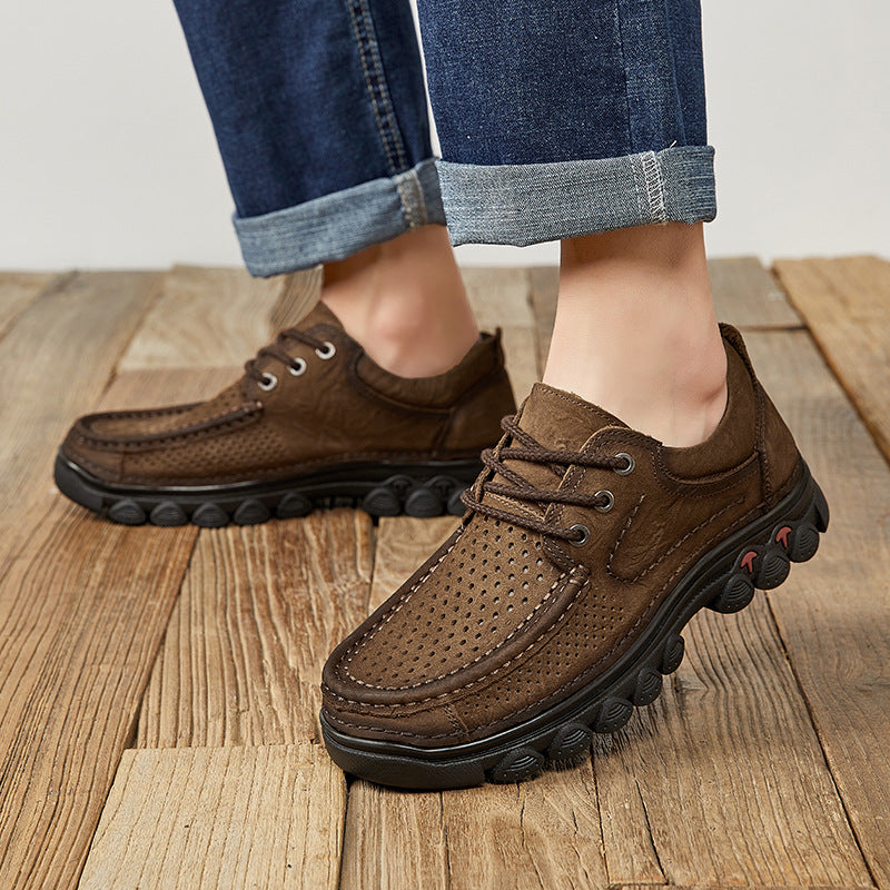 Herren Komfortable Schnürschuhe mit luftdurchlässigem Obermaterial EB