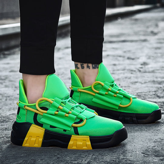 Damen Modische Sneakers mit innovativem Schnürsystem und stoßdämpfender Sohle EB