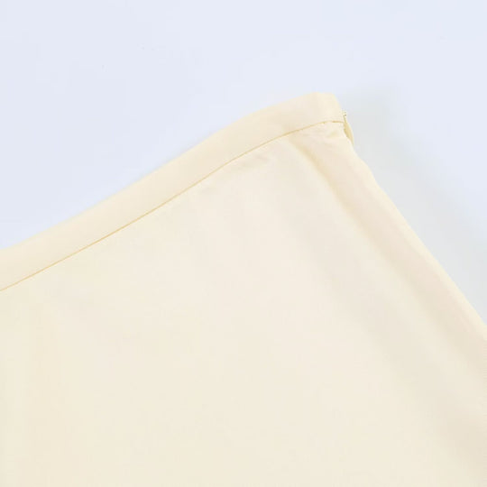 Damen eleganter plissierter Culotte-Rock mit zarten Spitzenakzenten EB