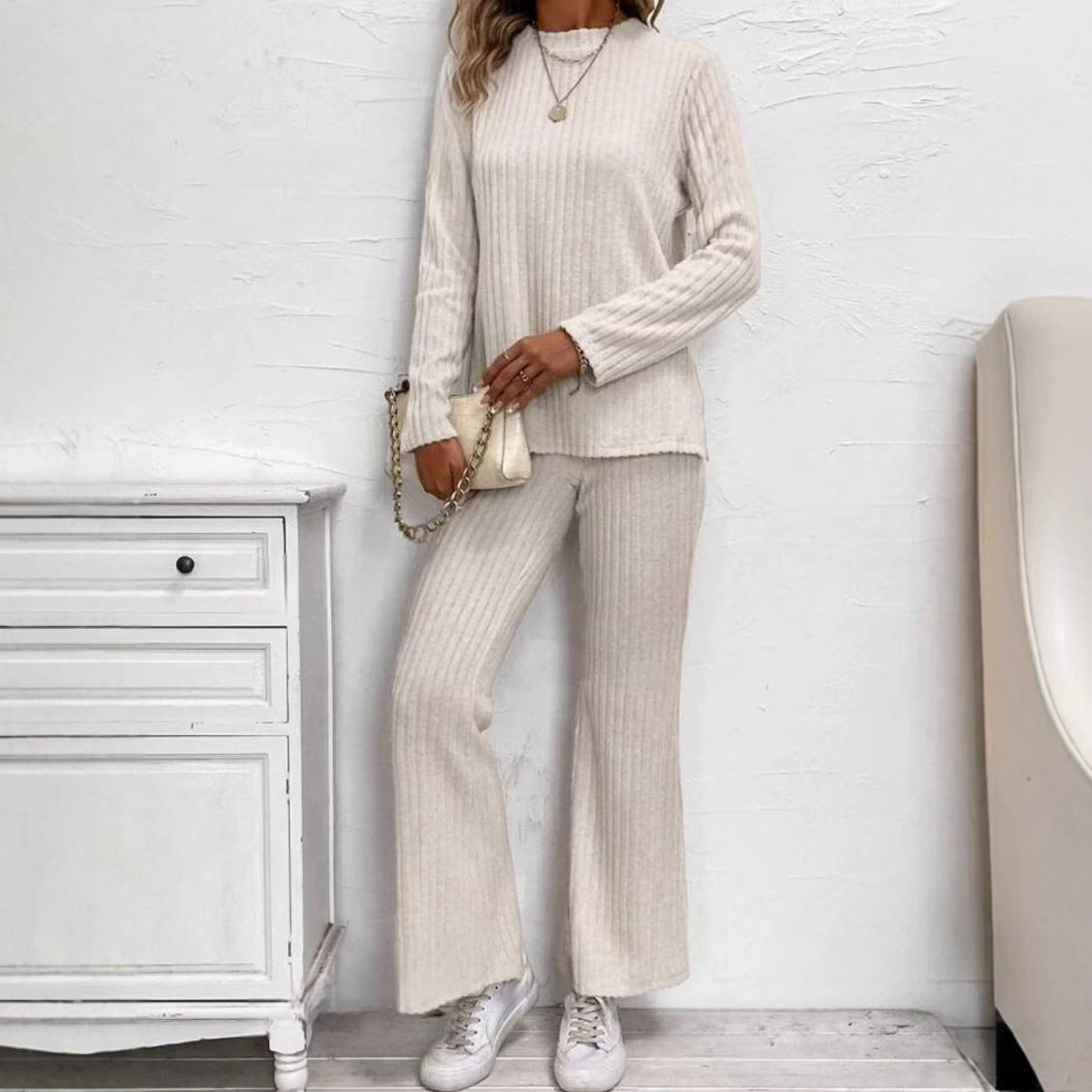 Damen Strickanzug mit attraktiven Rippen-Design und lässiger Passform EB