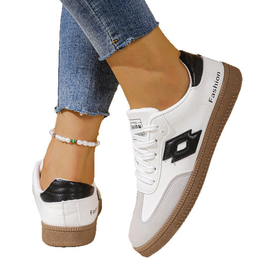 Damen Sportliche Sneaker mit hochwertiger Oberflächenstruktur und rutschfester Sohle EB