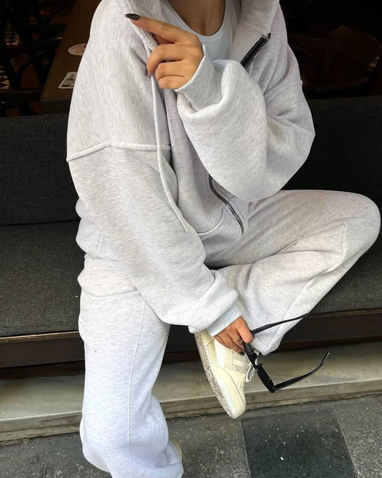Damen Hoodie und Jogginghose mit weitem Schnitt EB