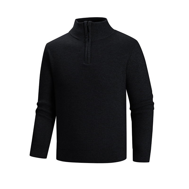Herren Strickpullover mit hohem Kragen EB