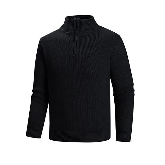 Herren Strickpullover mit hohem Kragen EB