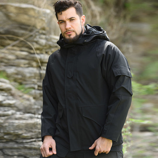 Herren wetterfeste Camouflage-Jacke EB