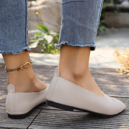 Damen Ballerinas mit elegantem Kreuz-Design und komfortabler Innensohle EB