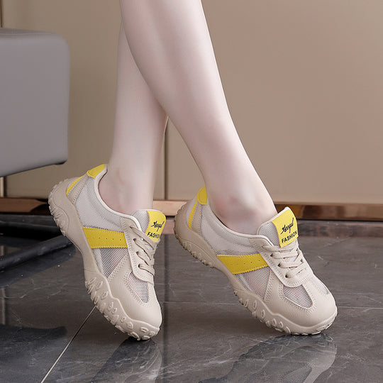 Damen Atmungsaktive Freizeit-Sneakers mit flexiblem Netzmaterial und rutschfester Sohle EB