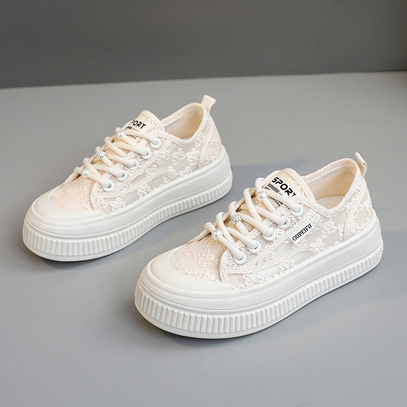 Damen modische Sneaker mit atmungsaktivem Obermaterial und rutschfester Sohle EB