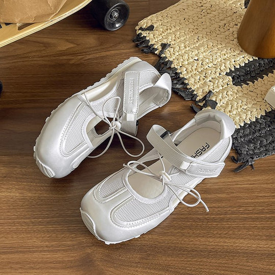 Damen Sportliche Sneakers mit verstellbarem Klettverschluss und atmungsaktivem Obermaterial EB