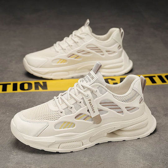 Damen Sportliche Sneakers mit atmungsaktiver Netzoberfläche und dämpfendem Sohlenprofil EB
