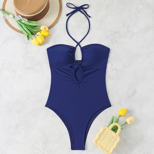 Damen Einteiler-Badeanzug mit raffiniertem Cut-Out und trendigem Design EB