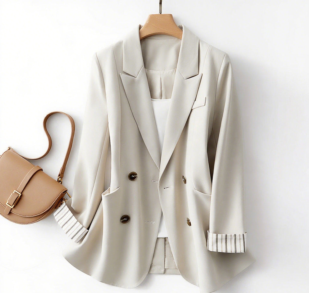Damen Kreuzeleganter Blazer mit stilvollen Details EB