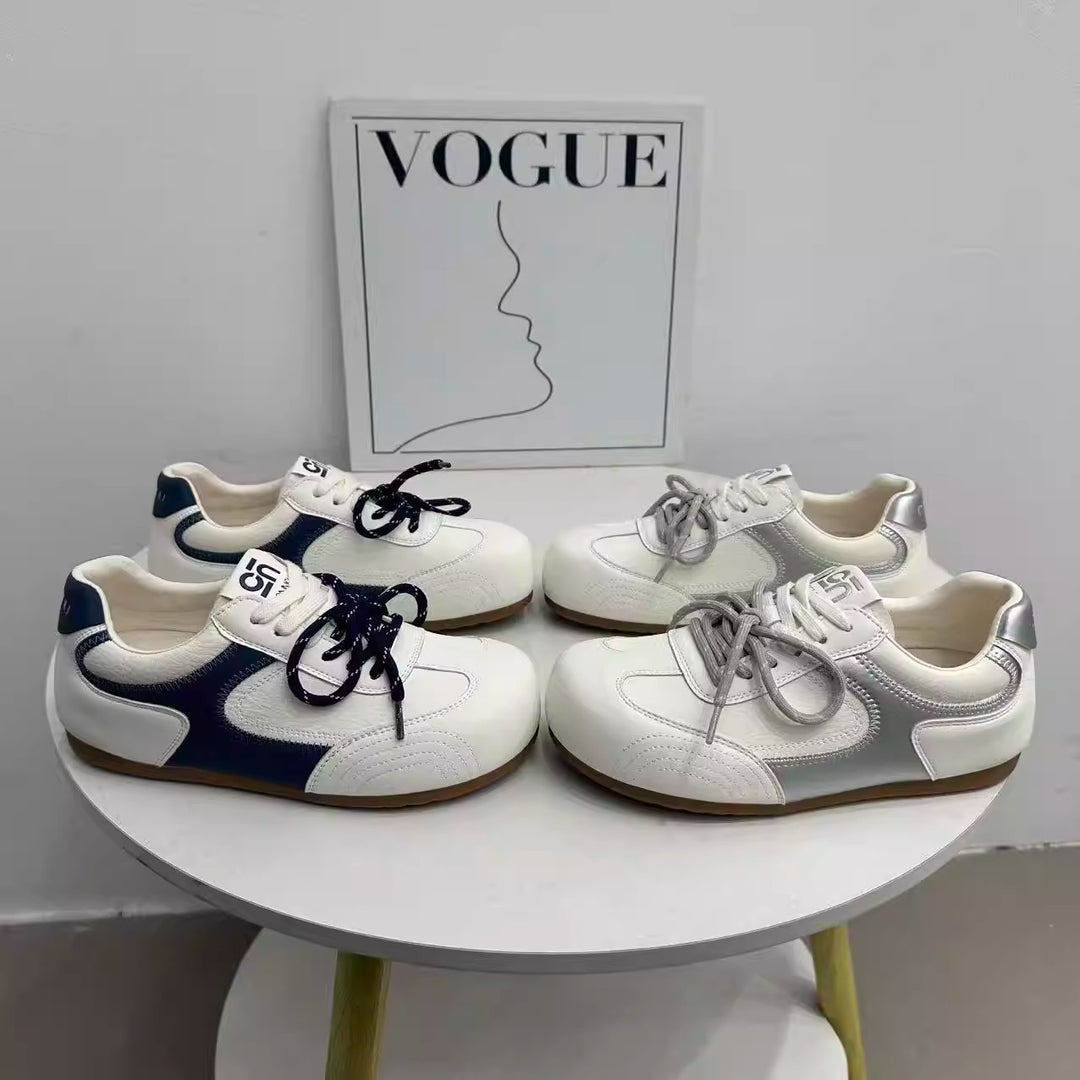 Damen Sneakers im sportlichen Retro-Design mit atmungsaktiver Oberfläche und rutschfester Sohle EB