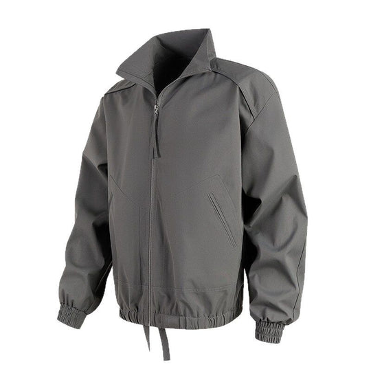 Herren lässige Übergangsjacke mit hohem Kragen und praktischen Taschen EB