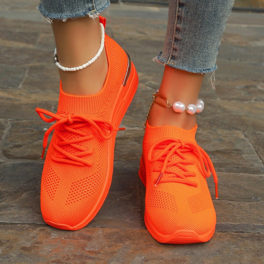 Damen Sportliche Sneaker mit innovativem Strickdesign EB