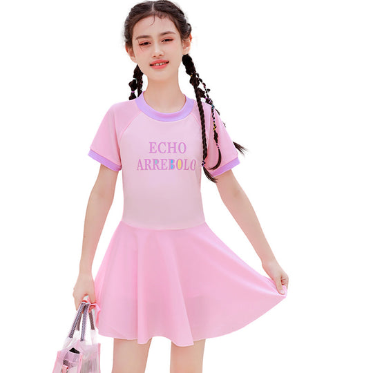 Mädchen sportliches Schwimmdress EB