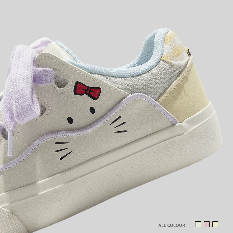 Damen Sneakers mit verspieltem Tiermotiv und bequemer Dämpfung EB
