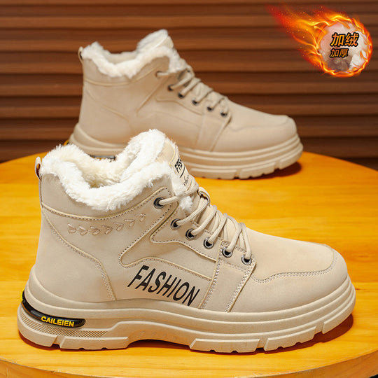 Damen Winterliche Schnürboots mit wärmendem Innenfutter und rutschfester Sohle EB