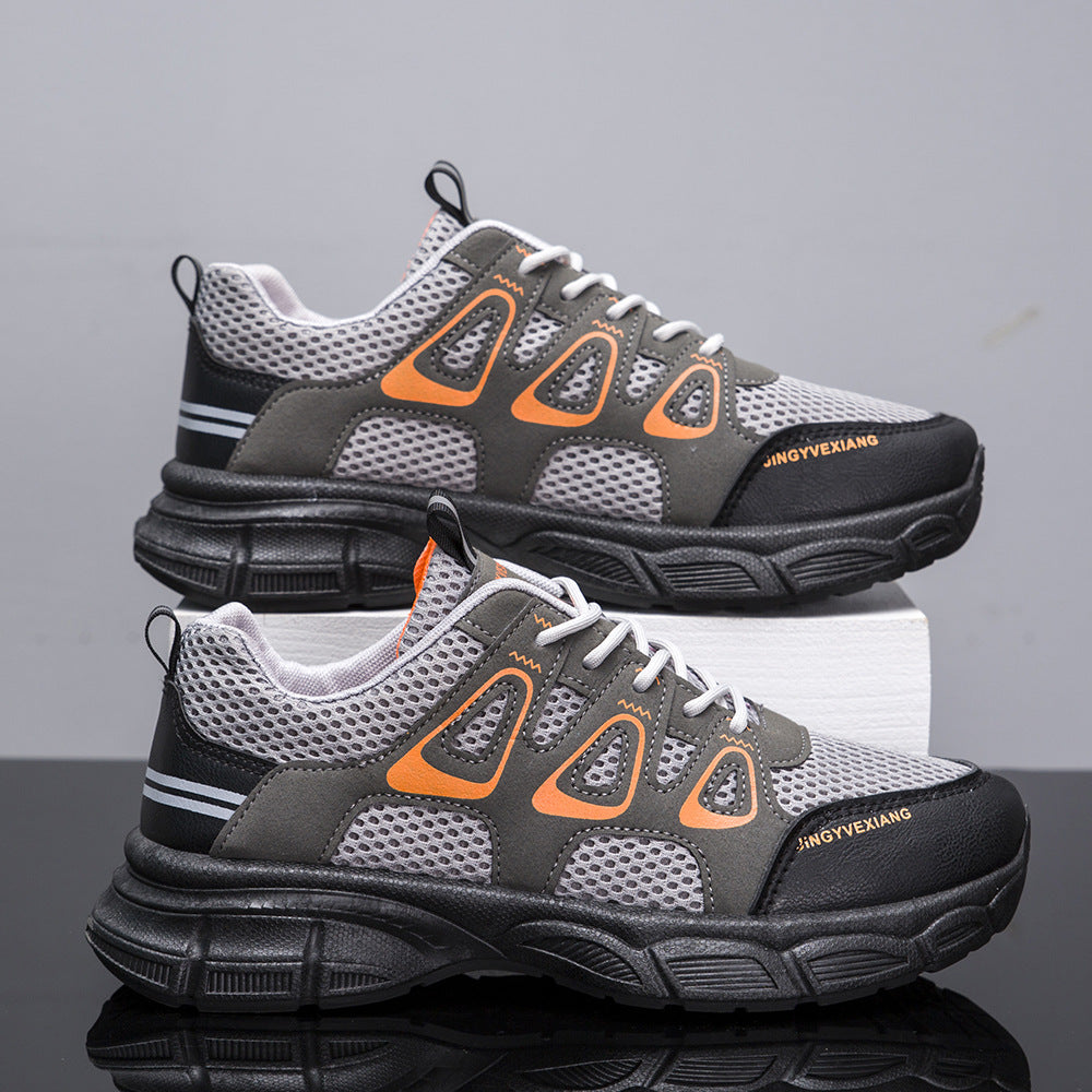 Damen Sportliche Atmungsaktive Sneakers mit rutschfester Sohle und elastischen Elementen EB