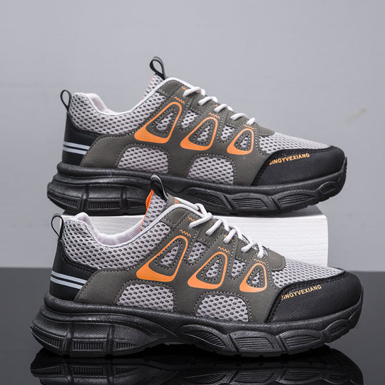 Damen Sportliche Atmungsaktive Sneakers mit rutschfester Sohle und elastischen Elementen EB