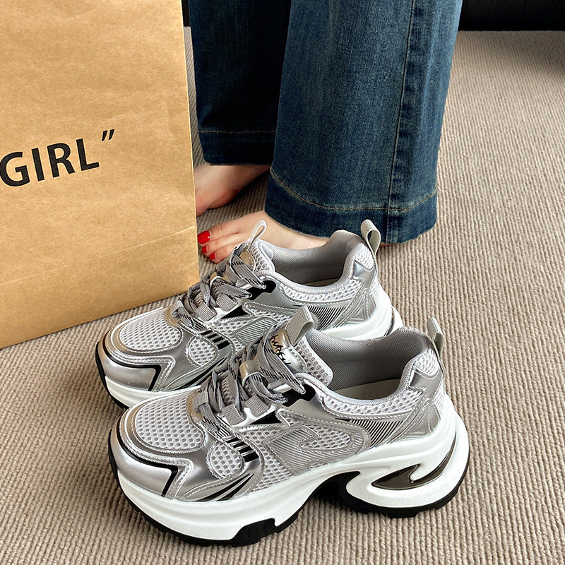 Damen Sportliche Sneakers mit atmungsaktivem Obermaterial und dämpfender Laufsohle EB