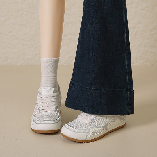 Damen Sportliche Freizeitschuhe mit atmungsaktiver Netzstruktur und rutschfester Sohle EB