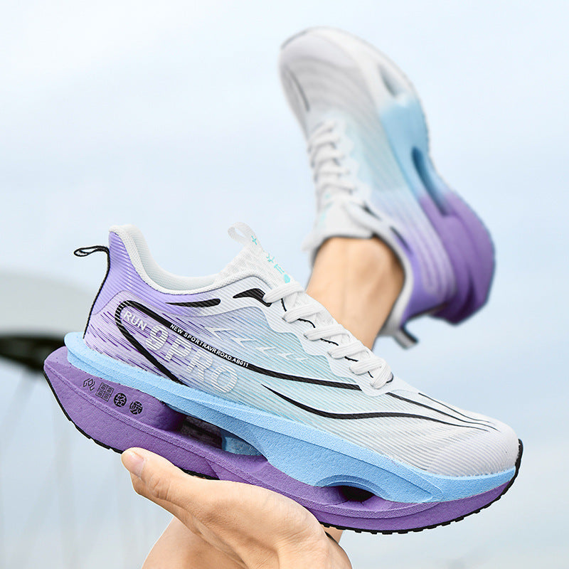 Unisex gedämpfte Wettkampf‑Laufschuhe mit Hohlkern‑Zwischensohle und atmungsaktivem Mesh‑Obermaterial EB