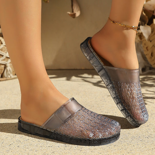 Damen Elegante und bequeme Flip-Flops mit glitzernden Akzenten EB