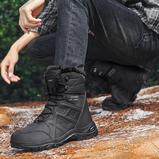 Damen isolierte Winterstiefel mit rutschfester Sohle und wärmendem Innenfutter EB