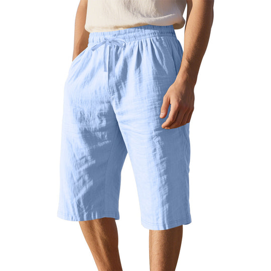 Herren leichte Freizeithose mit elastischem Bund und praktischen Taschen EB