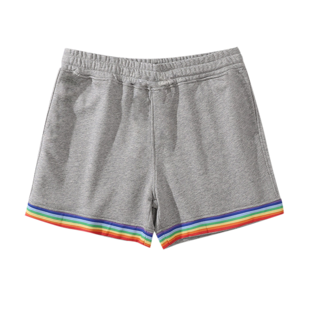 Damen Sportliche Freizeithosen mit buntem Streifen-Design EB