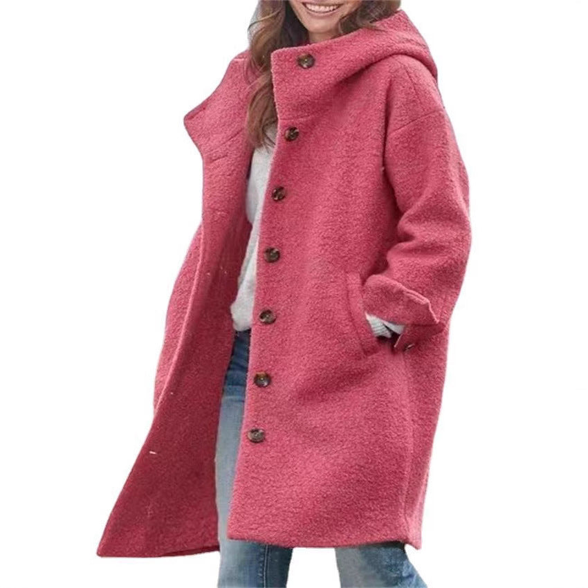 Damen Oversized Wollmantel EB