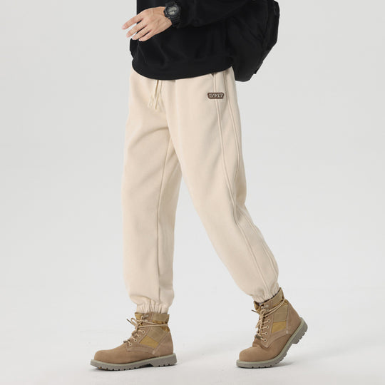 Herren komfortable Sweat-Jogginghose mit elastischem Kordelzug, vorgeformten Nähten und gerippten Bündchen EB