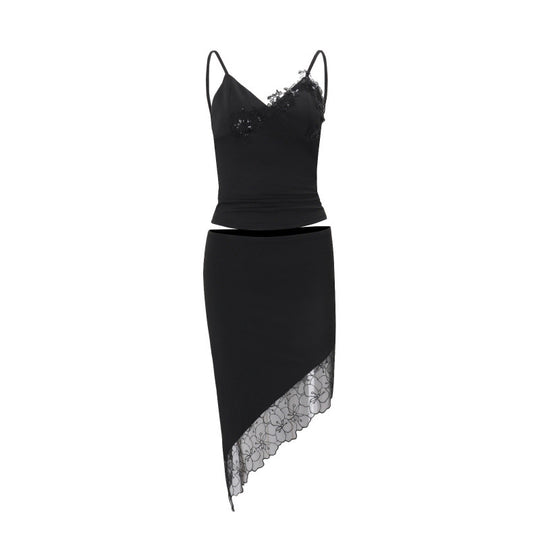 Damen elegantes Spitze Bodysuit mit raffinierten Details und verstellbaren Trägern EB