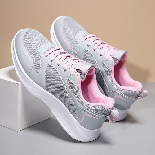 Damen Sportliche Laufschuhe mit atmungsaktiver Mesh-Oberfläche und dämpfender Sohle EB