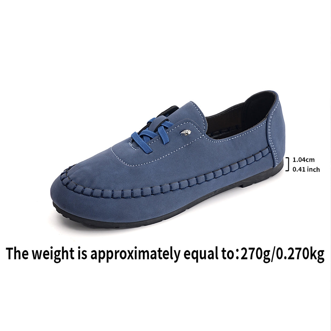Damen Mokassin-Schuhe mit handgenähtem Obermaterial EB