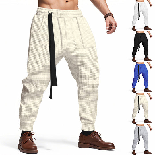 Herren lässige Freizeithose mit elastischem Bund und praktischen Taschen EB