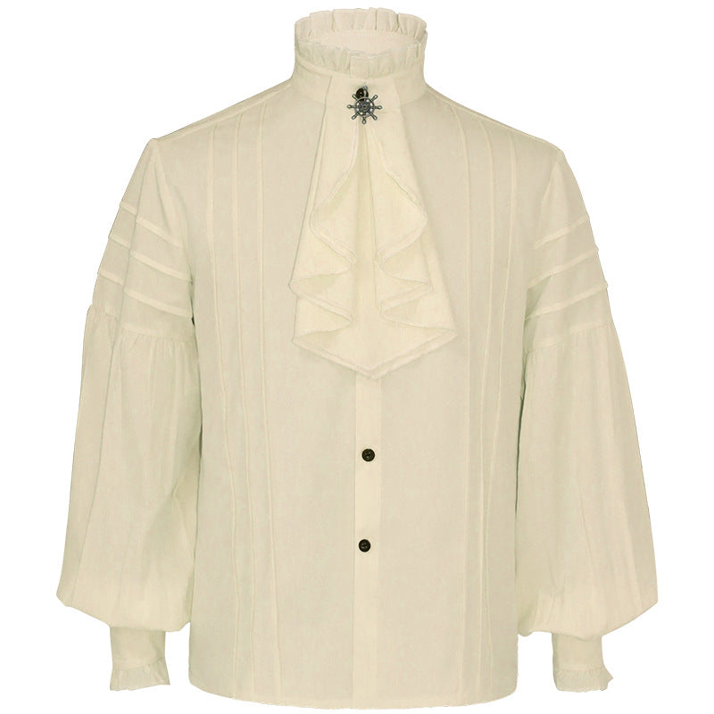 Herren nan lässiges Kurzarmshirt mit geschnürter V-Kehle, kurzem Stehkragen und weichem Baumwollmix Eb
