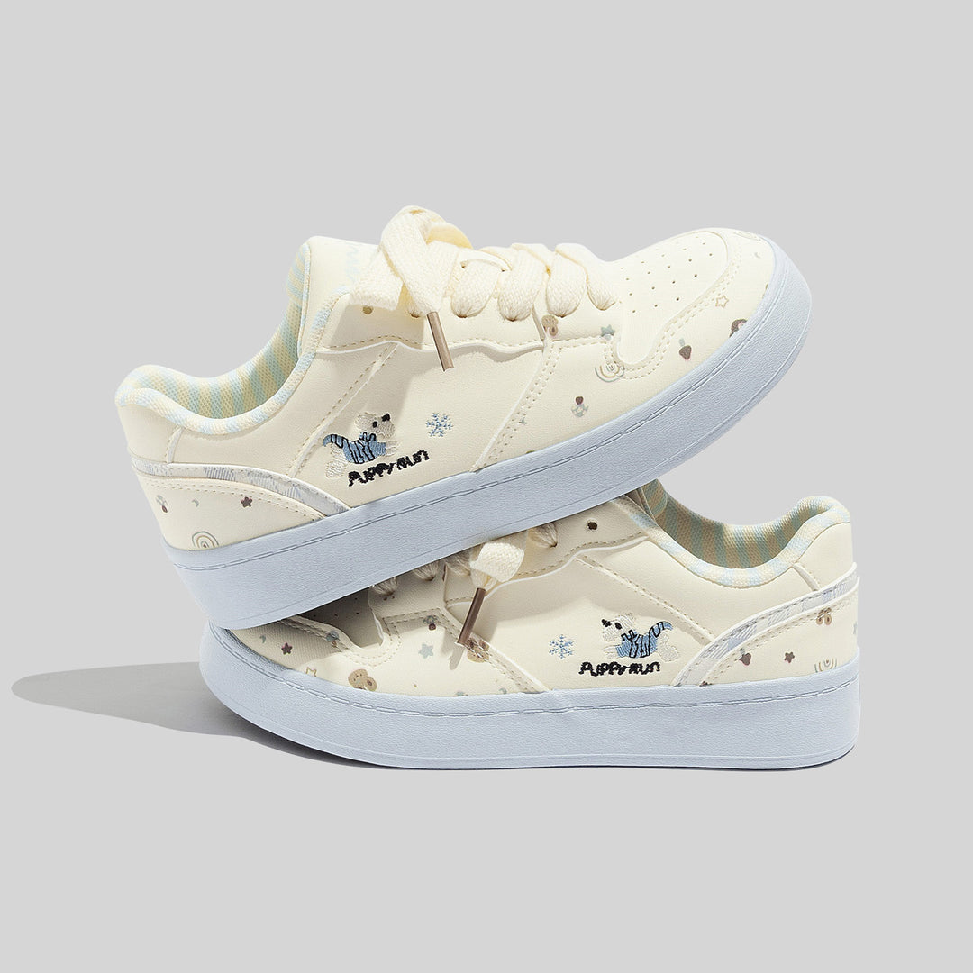 Damen Sneakers mit tierischem Motiv und atmungsaktiver Oberfläche EB
