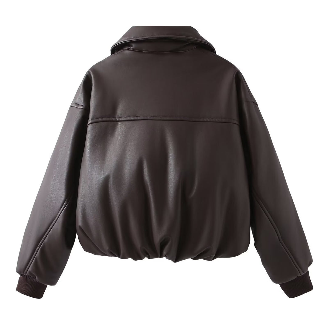 Damen modische Kurzjacke aus hochwertigem Kunst EB