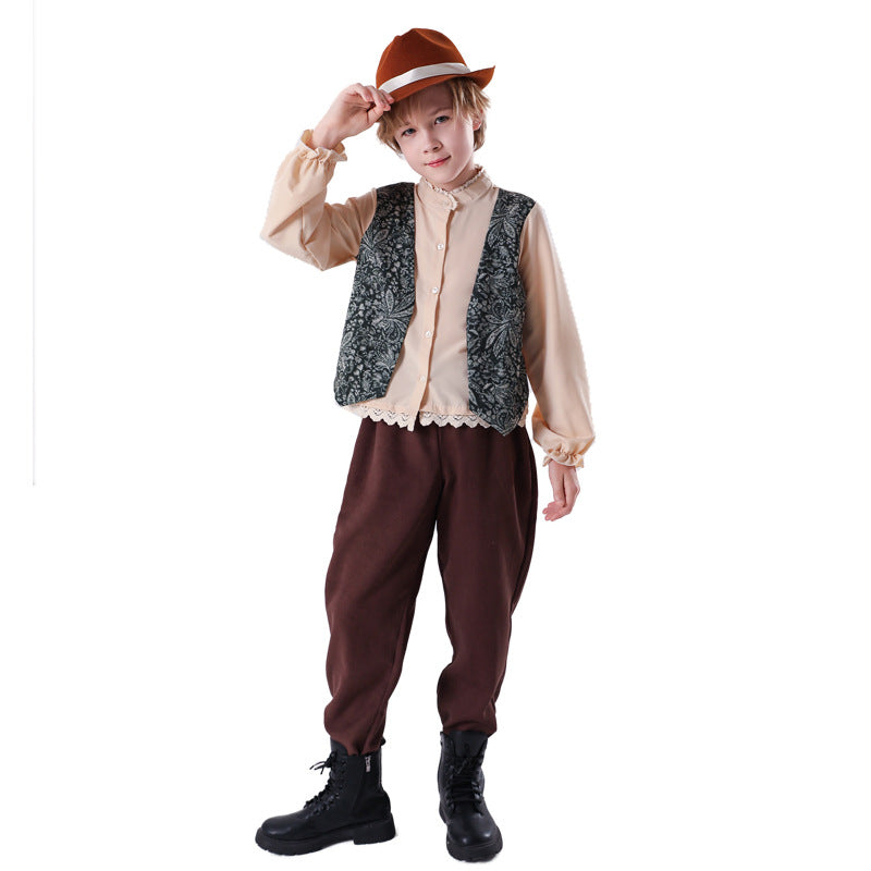 Jungen Vintage Abenteurerkostüm EB