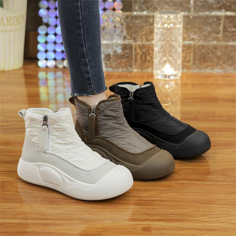 Damen Komfortable Winterstiefel mit wasserabweisendem Obermaterial und elastischem Einstieg EB