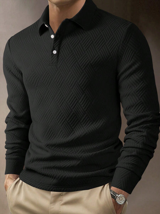 Herren Langarm Polohemd EB