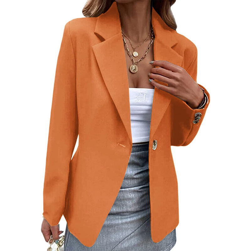 Damen Eleganter Blazer mit schmalem Schnitt und hochwertigen Details EB