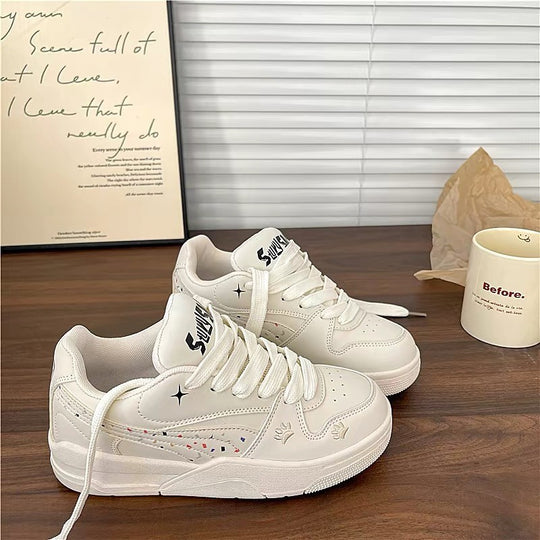 Damen Sportliche Freizeitsneakers mit atmungsaktivem Obermaterial und rutschfester Sohle EB