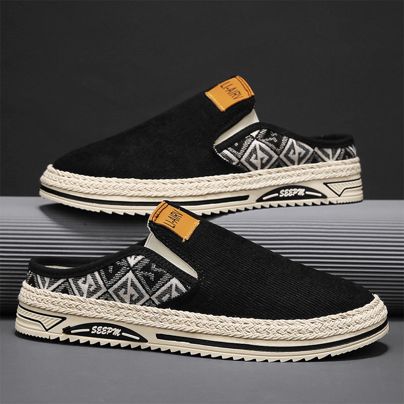 Damen Slip-On Freizeitschuhe mit modernem Ethno-Design EB