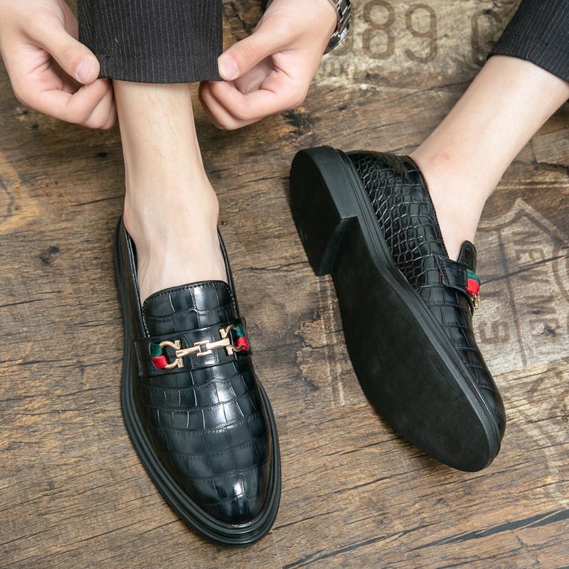Herren Elegante Loafers aus hochwertigem Leder mit modischen Details EB