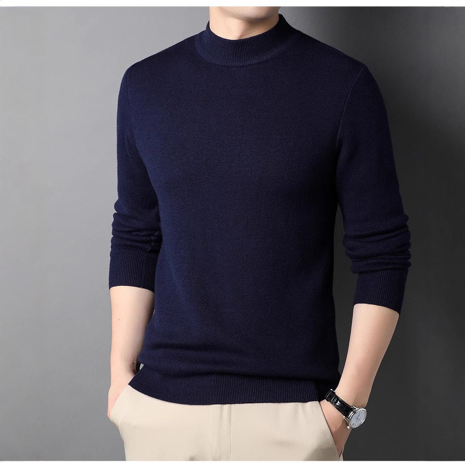 Herren Feinstrickpullover mit Rollkragen und soften Materialien EB