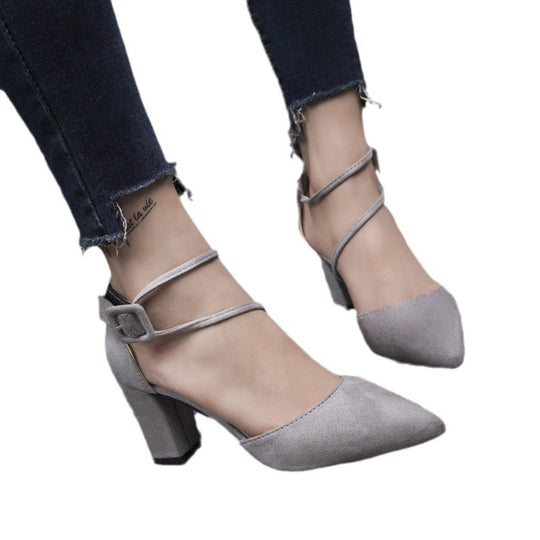 Damen elegante Slingback-Pumps mit transparentem Einsatz und komfortablem Blockabsatz EB